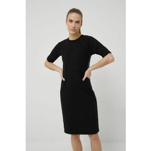 Šaty Dkny čierna farba, mini, priliehavá vyobraziť