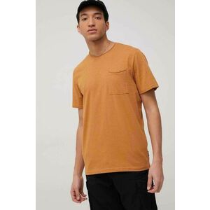 Bavlnené tričko Only & Sons oranžová farba, jednofarebné vyobraziť