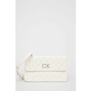 Kabelka Calvin Klein biela farba vyobraziť
