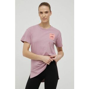 Bavlnené tričko adidas TERREX Patch Mountain Graphic H50944 ružová farba, vyobraziť