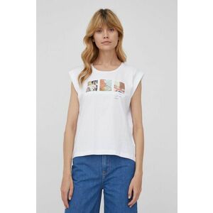 Bavlnené tričko Pepe Jeans Ivana biela farba, vyobraziť