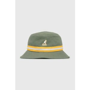 Bavlnený klobúk Kangol zelená farba, bavlnený vyobraziť