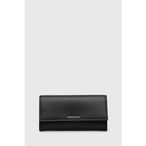 Peňaženka Emporio Armani dámsky, čierna farba vyobraziť