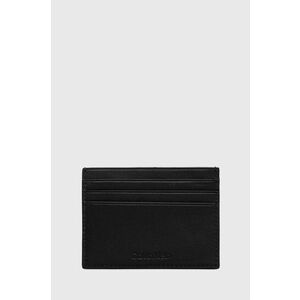 Kožené puzdro na karty Calvin Klein pánsky, čierna farba vyobraziť