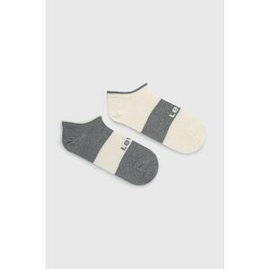 Ponožky Levi's (2-pak) šedá farba vyobraziť