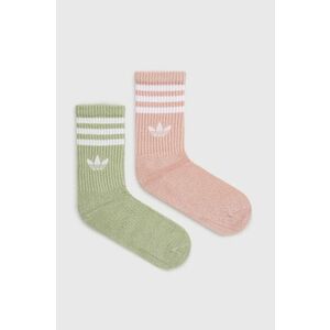 Ponožky adidas Originals HC9535-MAGLM/WONM, dámske, ružová farba vyobraziť