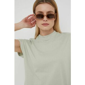 Bavlnené tričko Vero Moda zelená farba, vyobraziť