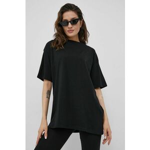 Bavlnené tričko Vero Moda čierna farba, vyobraziť