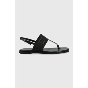 Sandále Calvin Klein dámske, čierna farba, vyobraziť