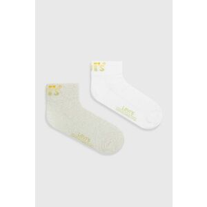 Ponožky Levi's biela farba vyobraziť