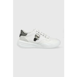 Kožená obuv Karl Lagerfeld Kapri Run biela farba, vyobraziť