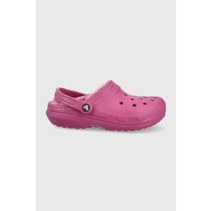 Papuče Crocs Classic Lined Clog fialová farba, 203591 vyobraziť