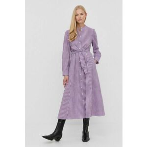 Šaty MAX&Co. fialová farba, midi, áčkový strih vyobraziť