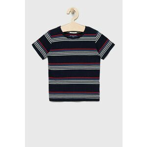 Detské bavlnené tričko Tom Tailor tmavomodrá farba, vzorovaný vyobraziť
