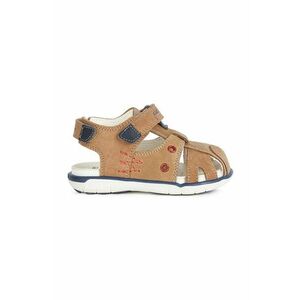 Detské semišové sandále Geox hnedá farba vyobraziť