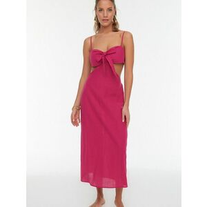 Dámske ružové šaty na ramienka - 36 vyobraziť