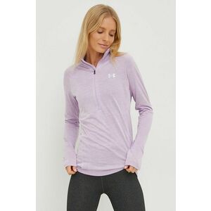 Tričko s dlhým rukávom Under Armour 1320128 dámske, fialová farba, vyobraziť
