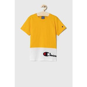 Detské tričko Champion 305259 žltá farba, s nášivkou vyobraziť
