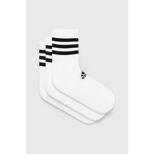 Ponožky adidas DZ9346.D dámske, biela farba vyobraziť
