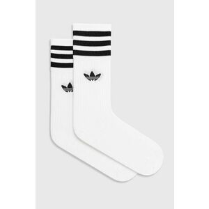 Detské ponožky adidas Originals S21489.K biela farba vyobraziť