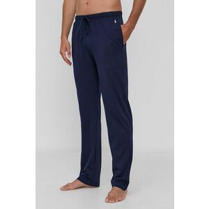 Pyžamové nohavice Polo Ralph Lauren pánske, tmavomodrá farba, jednofarebné vyobraziť