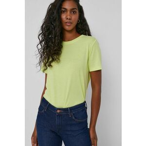 Bavlnené tričko Calvin Klein zelená farba vyobraziť
