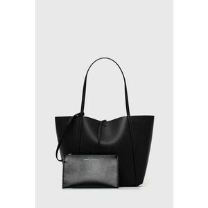 Obojstranná kabelka Armani Exchange čierna farba vyobraziť