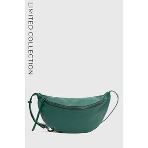 Kožená kabelka Answear Lab x limitovaná festivalová kolekcia BE BRAVE zelená farba vyobraziť