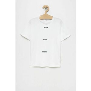 Detské tričko Tom Tailor biela farba, melanžový vyobraziť