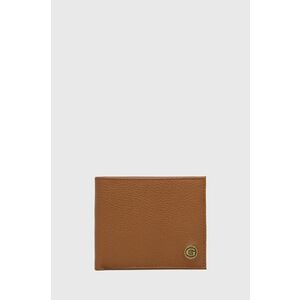 Kožená peňaženka Guess pánsky, hnedá farba vyobraziť