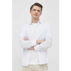 Bavlnená košeľa s.Oliver pánska, biela farba, slim, s klasickým golierom vyobraziť