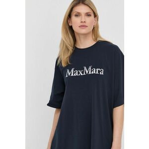 Tričko Max Mara Leisure dámsky, tmavomodrá farba, vyobraziť