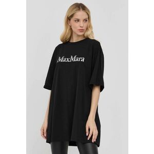 Tričko Max Mara Leisure dámsky, čierna farba, vyobraziť