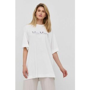 Tričko Max Mara Leisure dámsky, biela farba, vyobraziť