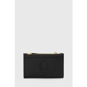 Kožená peňaženka Trussardi dámsky, čierna farba vyobraziť