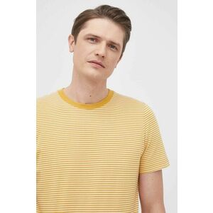 Bavlnené tričko Selected Homme žltá farba, vzorované vyobraziť