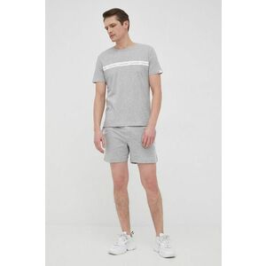Bavlnené tričko Calvin Klein šedá farba, s potlačou vyobraziť