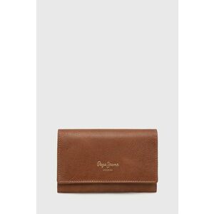 Kožená peňaženka Pepe Jeans Yvana Wallet dámska, hnedá farba vyobraziť
