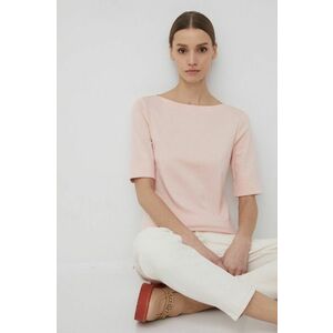 Tričko Lauren Ralph Lauren dámsky, ružová farba, vyobraziť