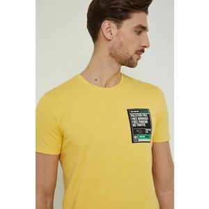 Tričko Medicine pánsky, žltá farba, s potlačou vyobraziť