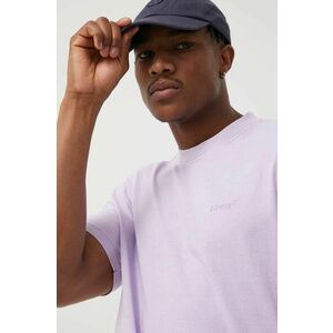 Bavlnené tričko Levi's fialová farba, jednofarebné vyobraziť