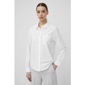 Bavlnená košeľa Wrangler dámska, biela farba, regular, s klasickým golierom vyobraziť
