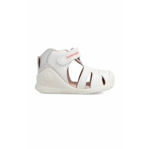 Detské kožené sandále Biomecanics biela farba vyobraziť