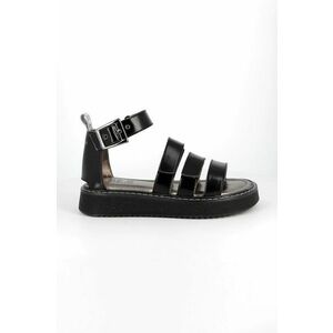 Detské kožené sandále Primigi čierna farba vyobraziť
