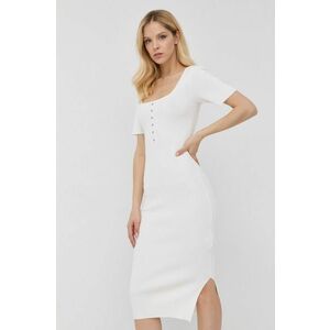 Šaty Morgan biela farba, mini, priliehavá vyobraziť
