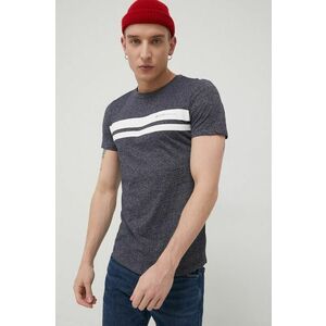 Tričko Tom Tailor pánske, tmavomodrá farba, vzorované vyobraziť