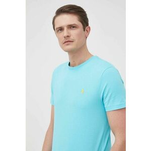 Bavlnené tričko Polo Ralph Lauren jednofarebné, vyobraziť