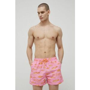 Plavkové šortky Paul Smith ružová farba vyobraziť