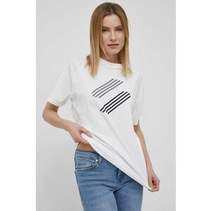Bavlnené tričko Superdry biela farba, vyobraziť