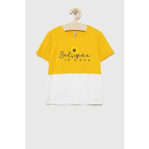 Detské tričko Birba&Trybeyond žltá farba, vyobraziť